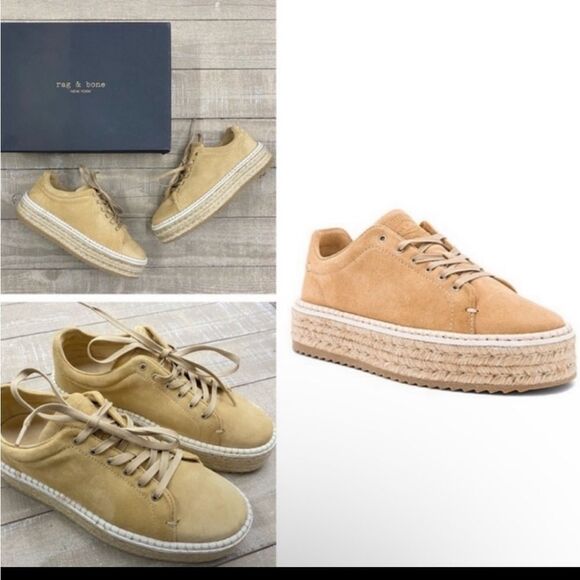 NIB Rag & Bone Kent Espadrille Dune Suede - Picture 8 of 9